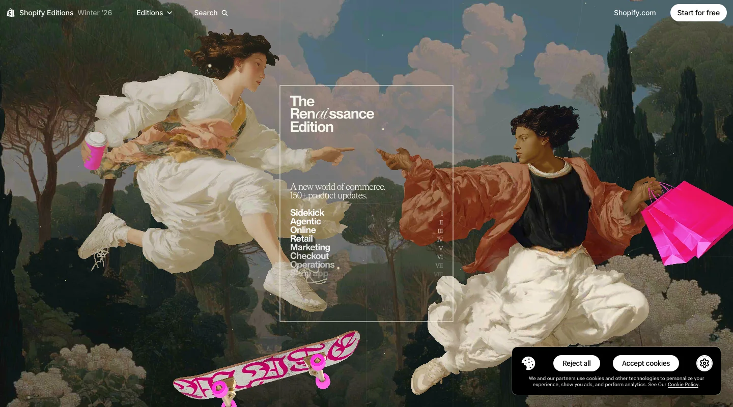 Webdesign von Shopify Editions — saas